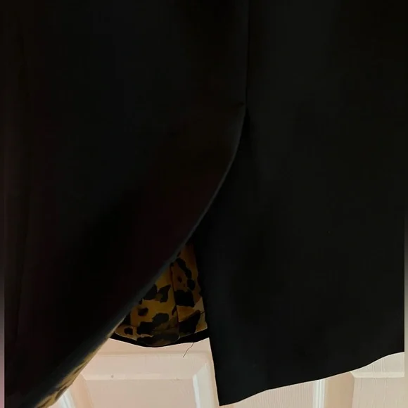 JAX/ women’s black/leopard dress, size 4 - Picture 4 of 6